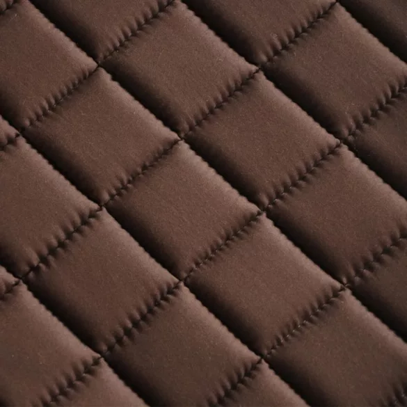 Lovaglás Nyereg Készlet 17,5 Valódi Bőr Barna 12 cm 5-az-1- be"