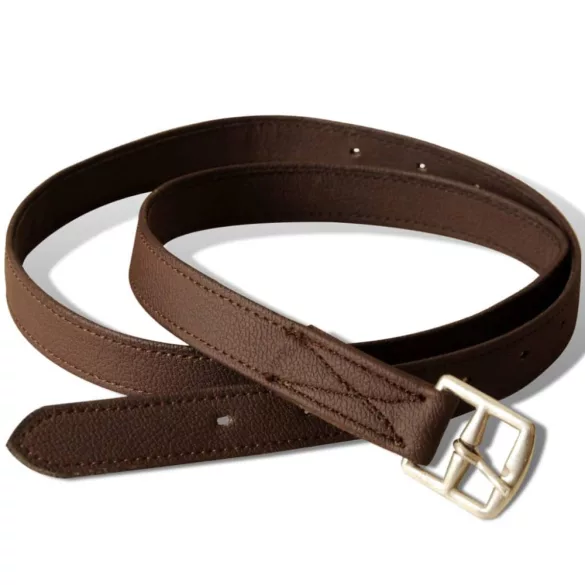 Lovaglás Nyereg Készlet 17,5 Valódi Bőr Barna 18 cm 5-az-1- be"