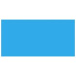 Négyszögletes medence takaró fólia 732 x 366 cm-es PE kék