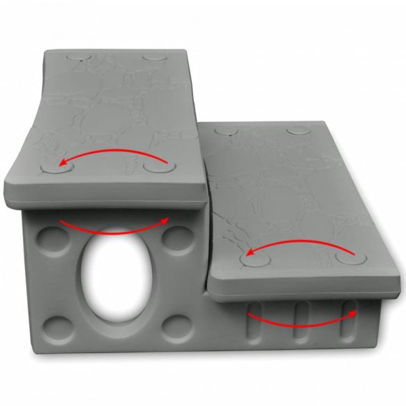 Fürdő lépcső szürke