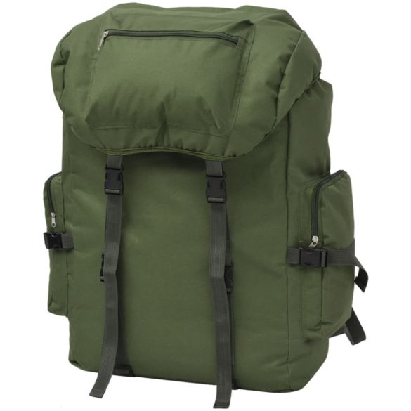 katona stílusú 65 L hátizsák zöld