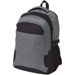 40 literes iskolai hátizsák fekete és szürke