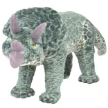 zöld álló triceratops plüssjáték XXL