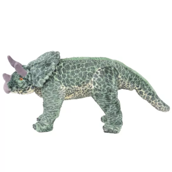 zöld álló triceratops plüssjáték XXL
