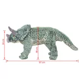 zöld álló triceratops plüssjáték XXL