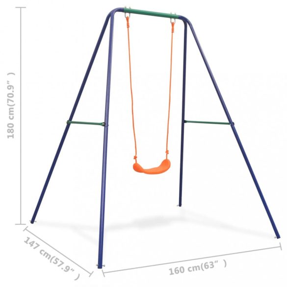 egyszemélyes narancssárga hinta