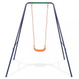 narancssárga 2 az 1-ben egyszemélyes hinta és totyogó hinta