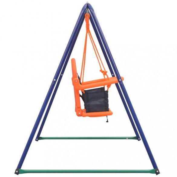 narancssárga 2 az 1-ben egyszemélyes hinta és totyogó hinta