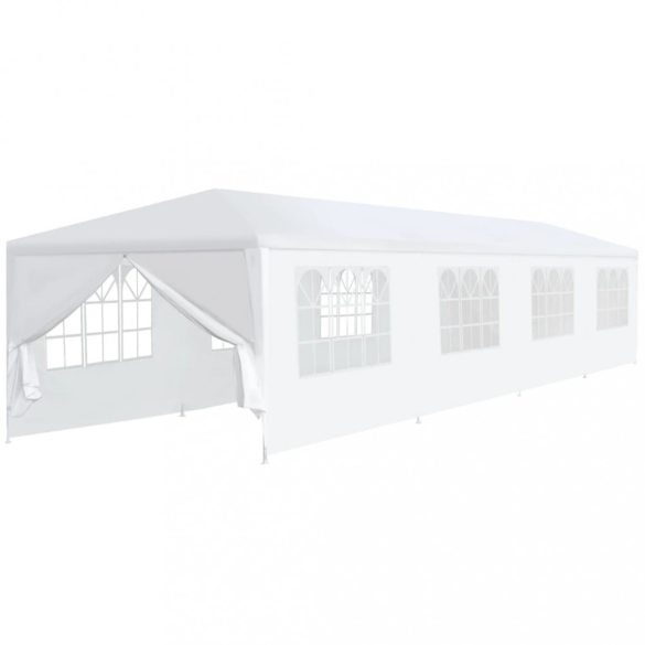 fehér kerti pavilon 3 x 12 m