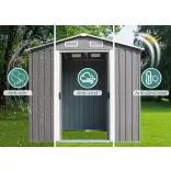 Archer stabil fém kerti tároló 2500 - 196cm x 131cm 2,57m2 magasított kivitel