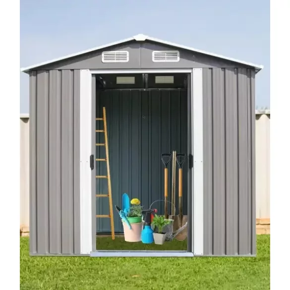 Archer stabil fém kerti tároló 2500 - 196cm x 131cm 2,57m2 magasított kivitel