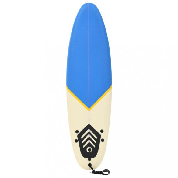 kék-krémszínű szörfdeszka, 170 cm