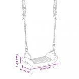 kék polietilénnel hinta kötéllétrával