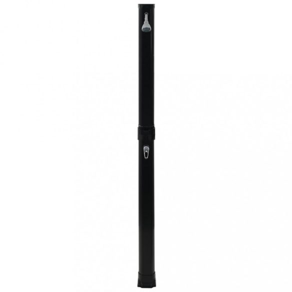 fekete összecsukható napkollektoros zuhanyzó 214 cm 23 L