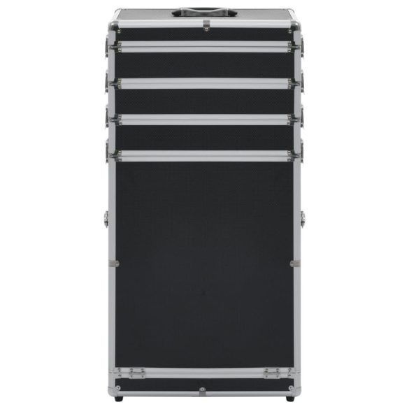 fekete alumínium sminkbőrönd