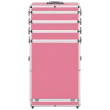 rózsaszín alumínium sminkbőrönd