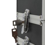 fekete alumínium sminkbőrönd