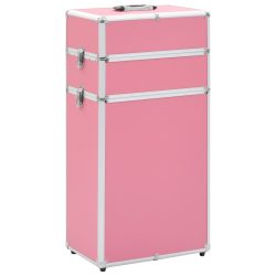 rózsaszín alumínium sminkbőrönd