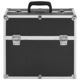 fekete alumínium sminktáska 38 x 23 x 34 cm
