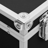 fekete alumínium sminktáska 37 x 24 x 40 cm