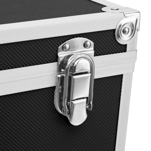 fekete alumínium sminktáska 37 x 24 x 40 cm