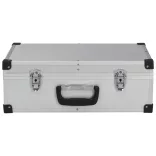 ezüstszínű alumínium szerszámosláda 46 x 33 x 16 cm