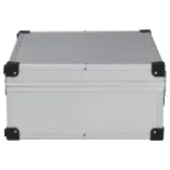 ezüstszínű alumínium szerszámosláda 46 x 33 x 16 cm