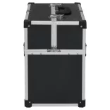 fekete alumínium szerszámosláda 38 x 22,5 x 34 cm