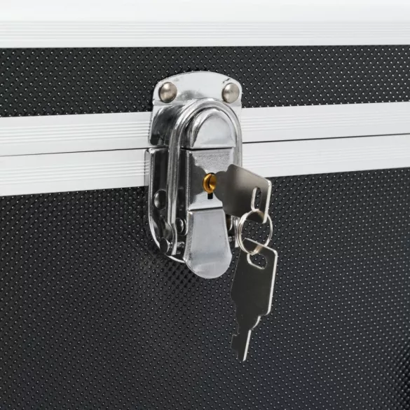 2 darab fekete alumínium tárolódoboz