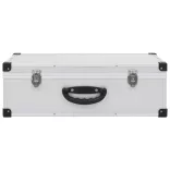 80 db-os ezüstszínű alumínium és ABS CD-tartó