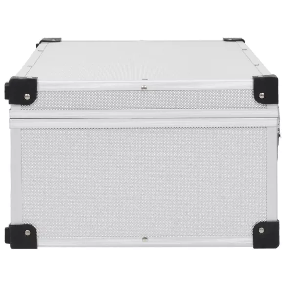 80 db-os ezüstszínű alumínium és ABS CD-tartó