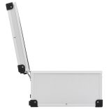 80 db-os ezüstszínű alumínium és ABS CD-tartó