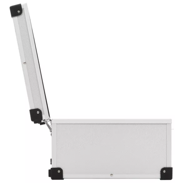 80 db-os ezüstszínű alumínium és ABS CD-tartó