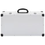 80 db-os ezüstszínű alumínium és ABS CD-tartó