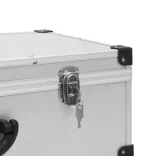 80 db-os ezüstszínű alumínium és ABS CD-tartó