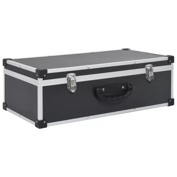 80 db-os fekete alumínium és ABS CD-tartó