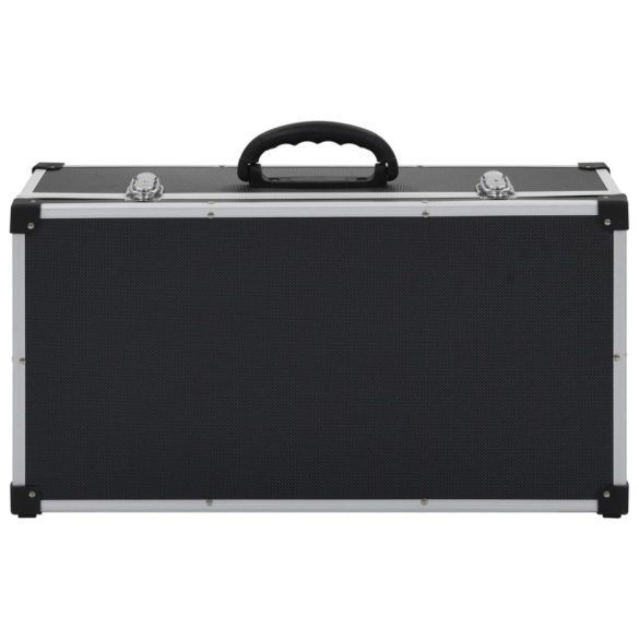 80 db-os fekete alumínium és ABS CD-tartó