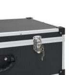 80 db-os fekete alumínium és ABS CD-tartó