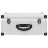 60 db-os ezüstszínű alumínium és ABS CD-tartó