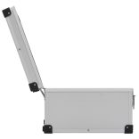 60 db-os ezüstszínű alumínium és ABS CD-tartó