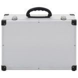 60 db-os ezüstszínű alumínium és ABS CD-tartó