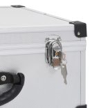 60 db-os ezüstszínű alumínium és ABS CD-tartó