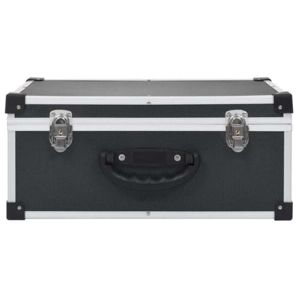 60 db-os fekete alumínium és ABS CD-tartó