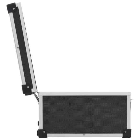 60 db-os fekete alumínium és ABS CD-tartó