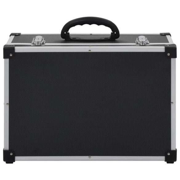 60 db-os fekete alumínium és ABS CD-tartó