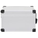 40 db-os ezüstszínű alumínium és ABS CD-tartó