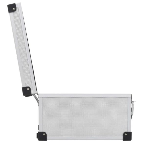 40 db-os ezüstszínű alumínium és ABS CD-tartó