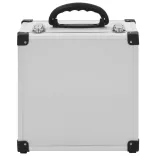 40 db-os ezüstszínű alumínium és ABS CD-tartó