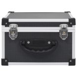 40 db-os fekete alumínium és ABS CD-tartó