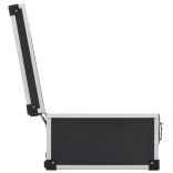 40 db-os fekete alumínium és ABS CD-tartó